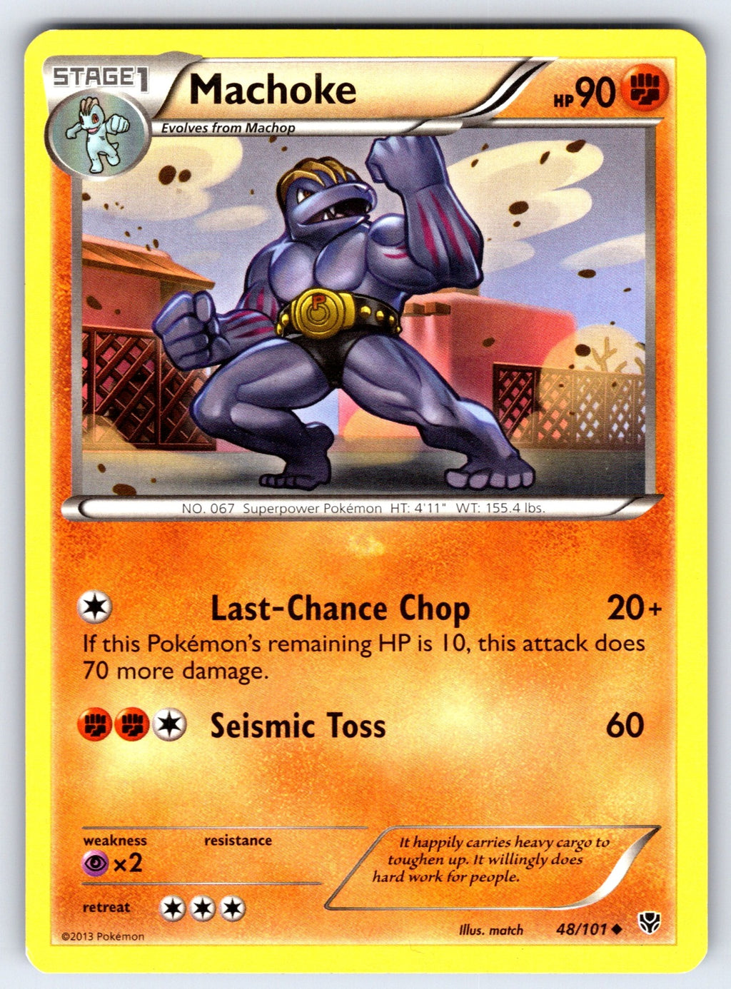 Machoke Uncommon Plasma Blast 48/101 LP 2013