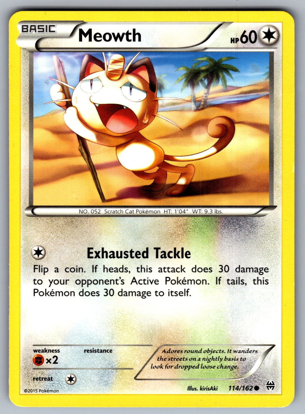 Meowth Common Generations 53/83 LP 2016