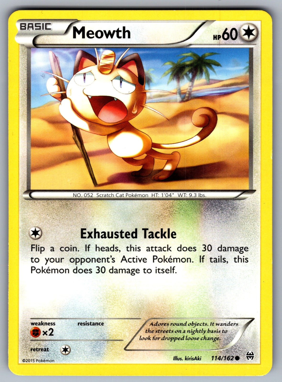 Meowth Common Generations 53/83 LP 2016