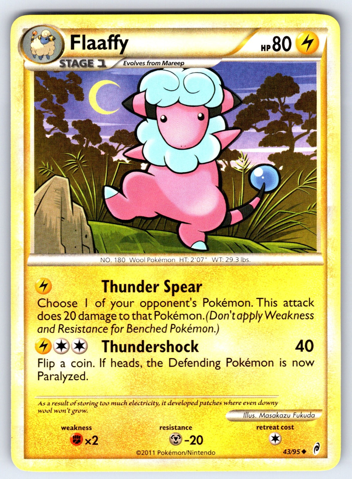 Flaaffy Uncommon Call of Legends 43/95 LP 2011