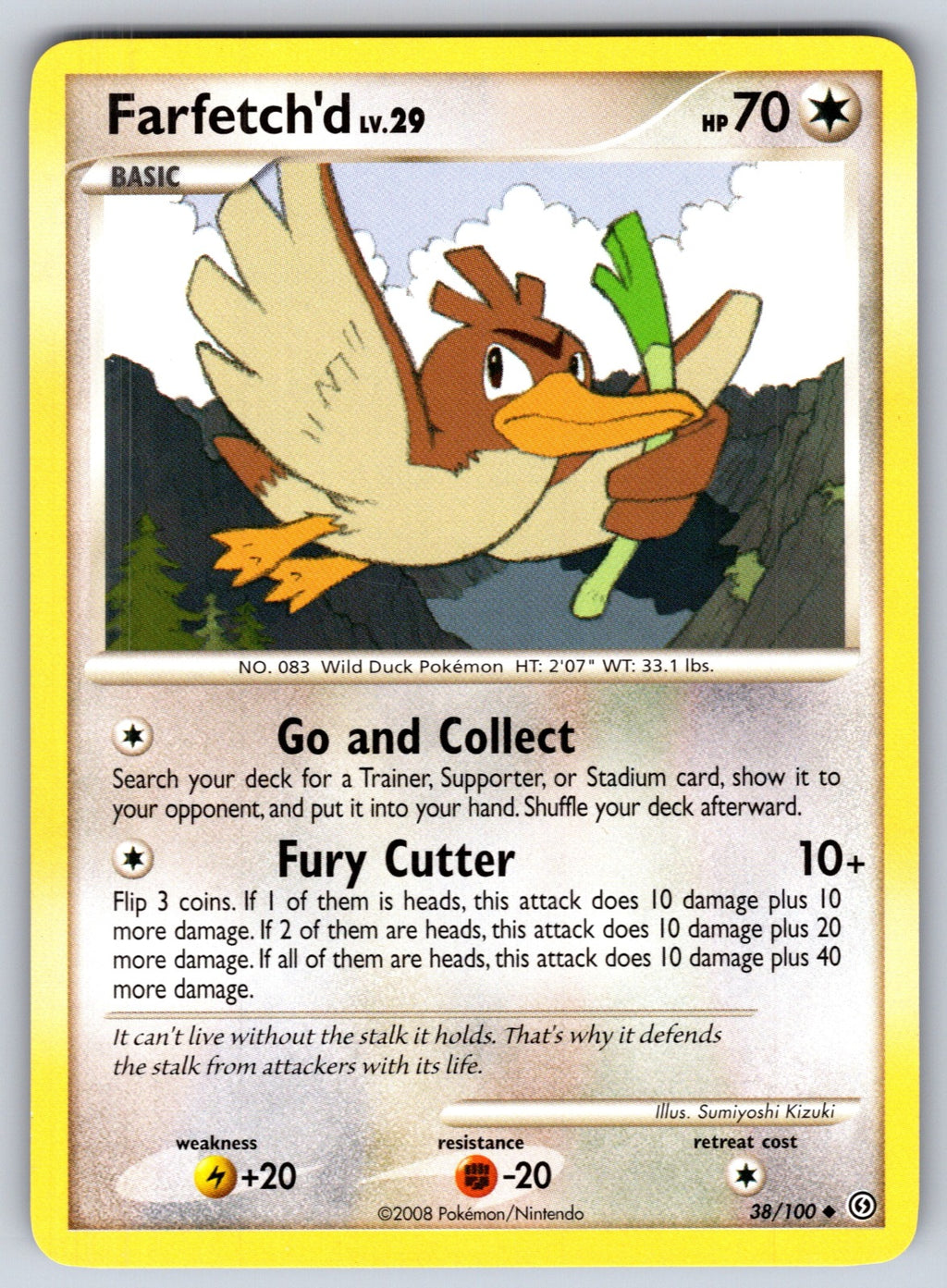 Farfetch'd Uncommon Stormfront 38/100 LP 2008