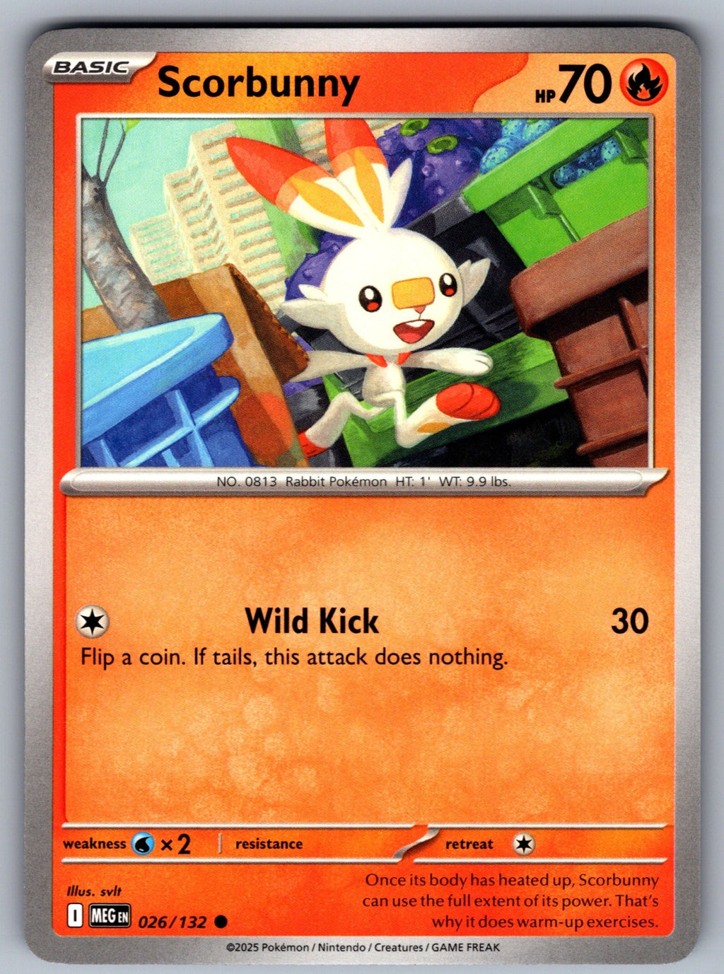Scorbunny Common ME01: Mega Evolution 026/132 NM 2025