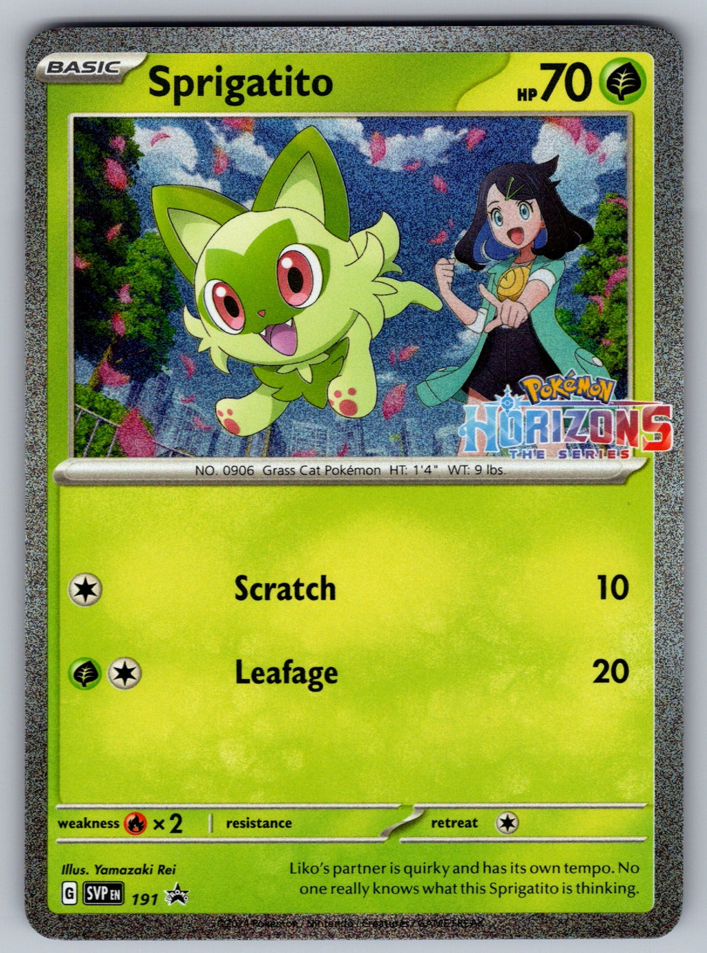 Sprigatito Holo Promo SV: Scarlet & Violet Promo Cards 191 NM 2023