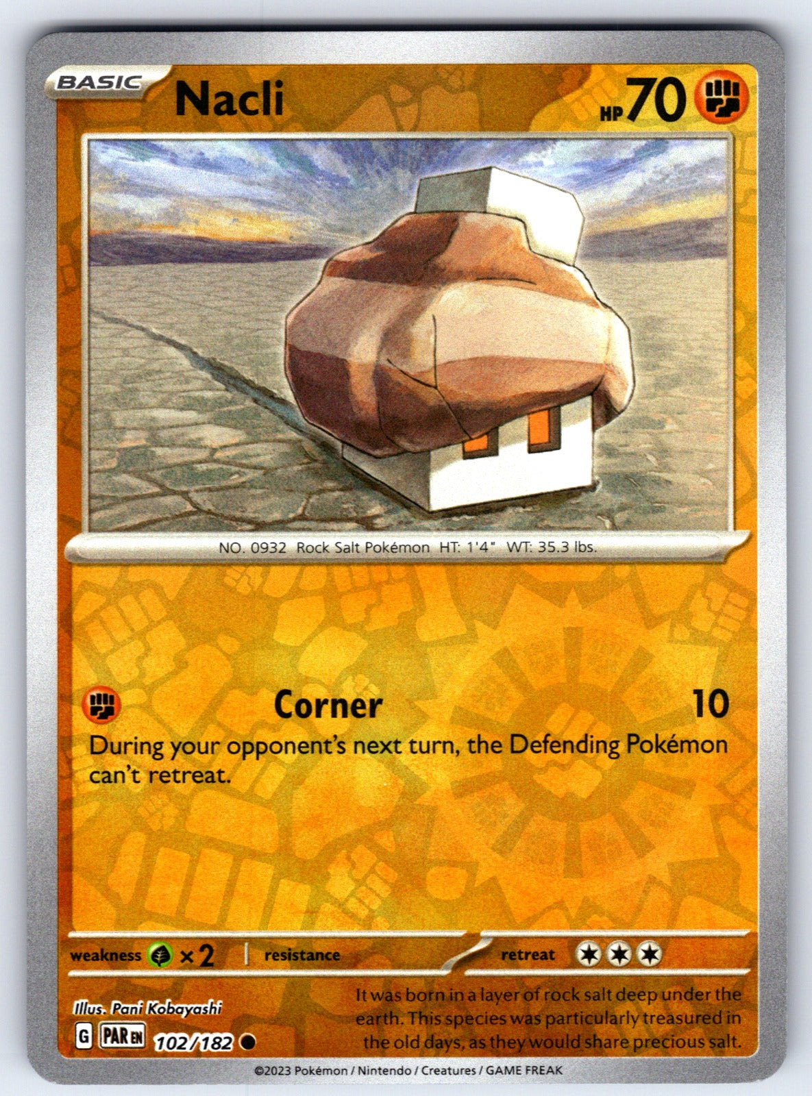 Nacli Reverse Holo Common SV04: Paradox Rift 102/182 NM 2023