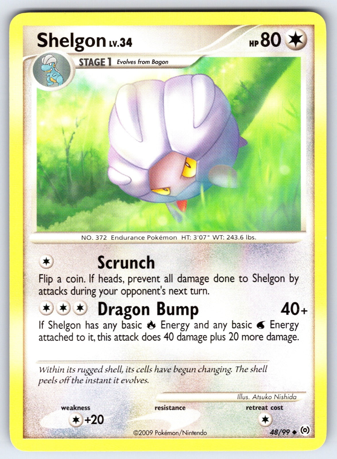 Shelgon Uncommon Arceus 48/99 LP 2009
