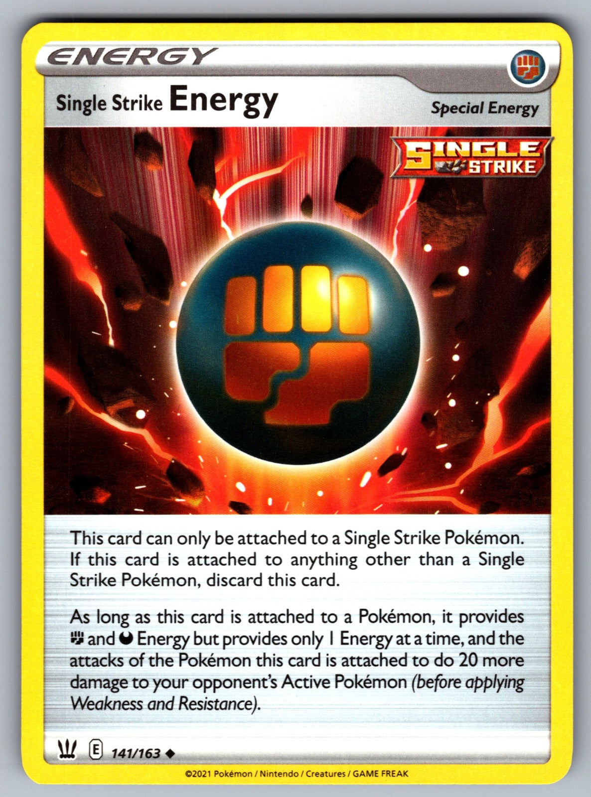 Single Strike Energy Uncommon Prize Pack Series Cards 141/163 NM 2022