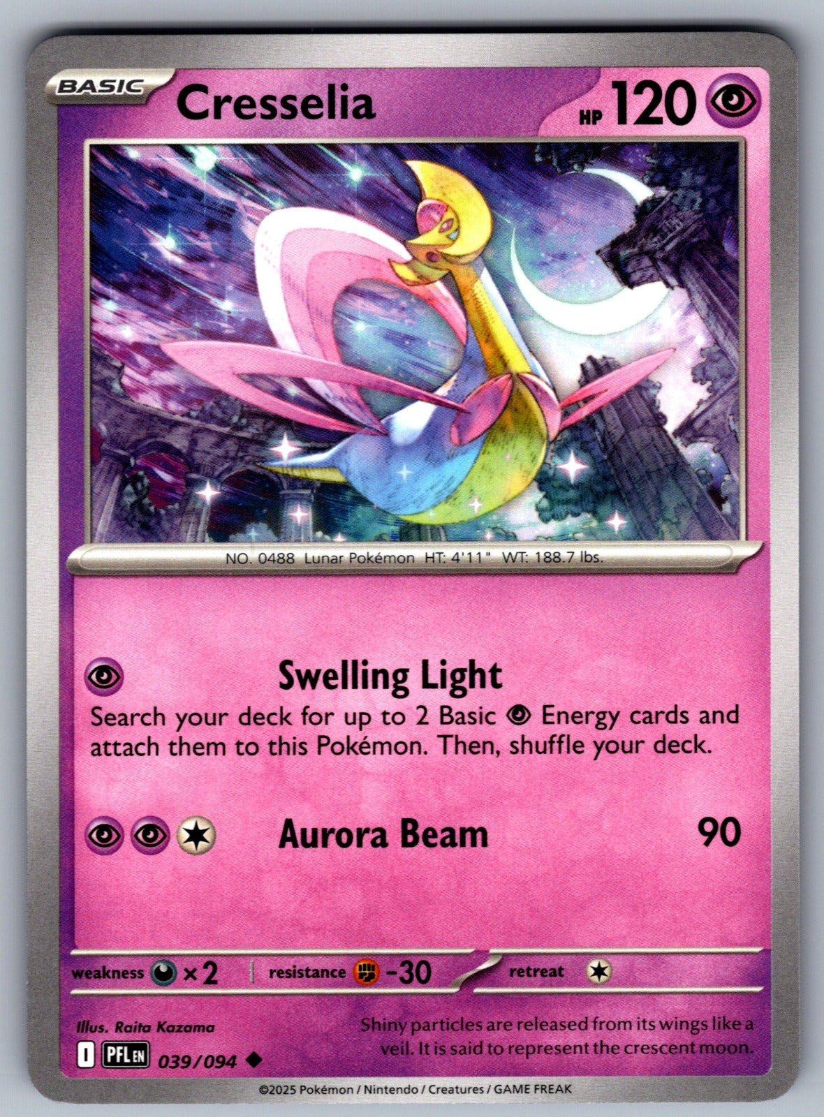 Cresselia Uncommon ME02: Phantasmal Flames 039/094 NM 2025