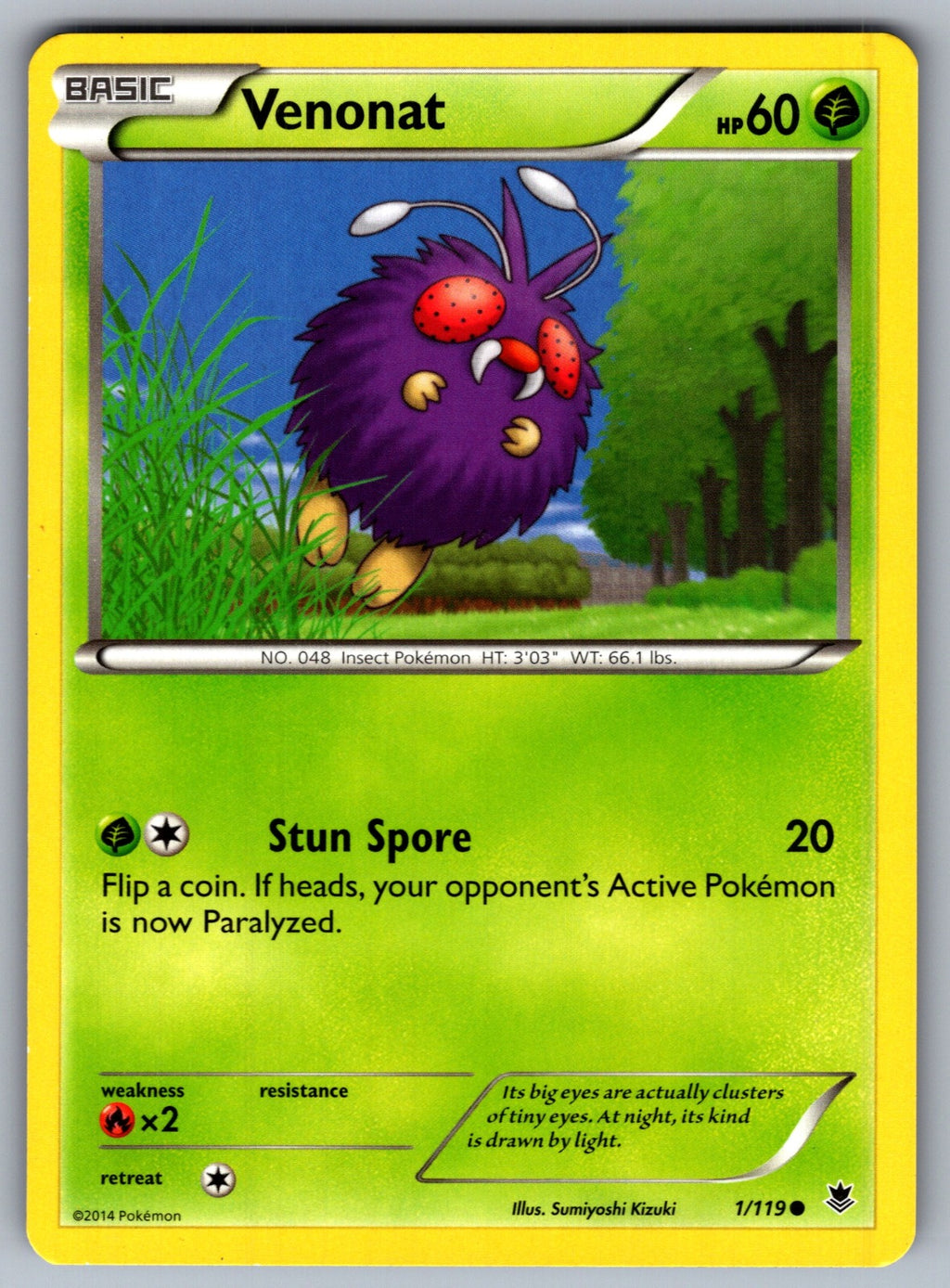Venonat Common XY - Phantom Forces 1/119 LP 2014