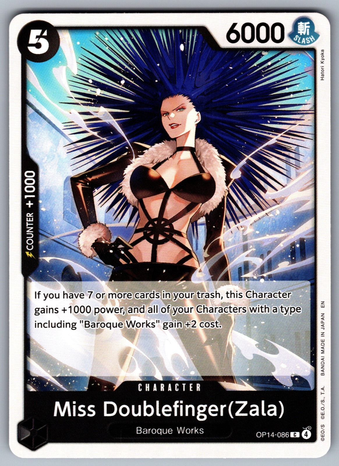 Miss Doublefinger(Zala) C The Azure Sea's Seven OP14-086 NM 2026