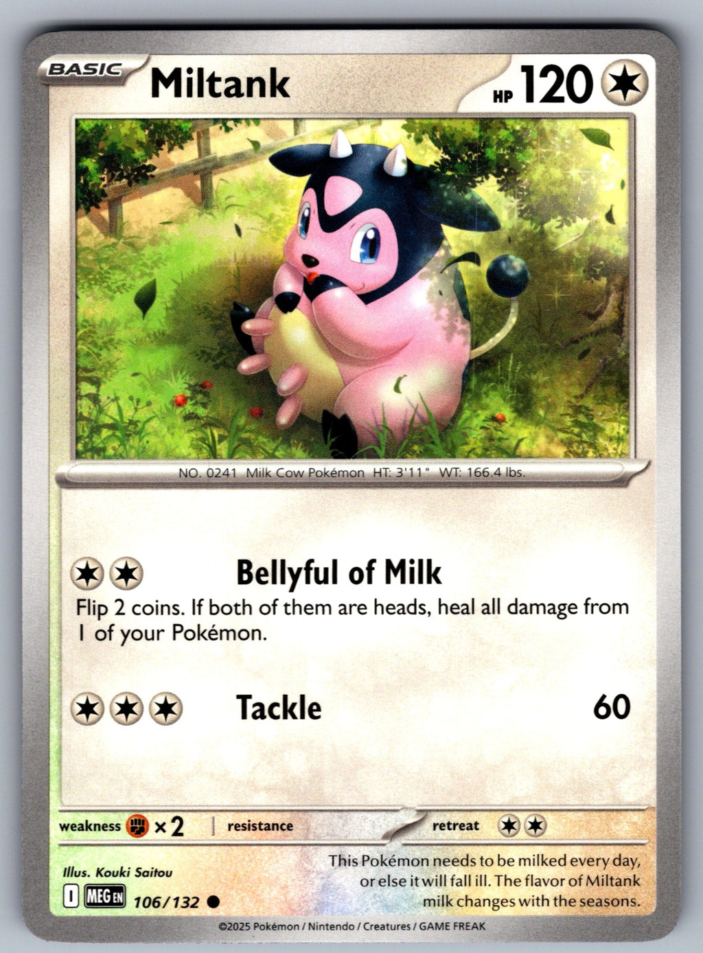 Miltank Common ME01: Mega Evolution 106/132 NM 2025
