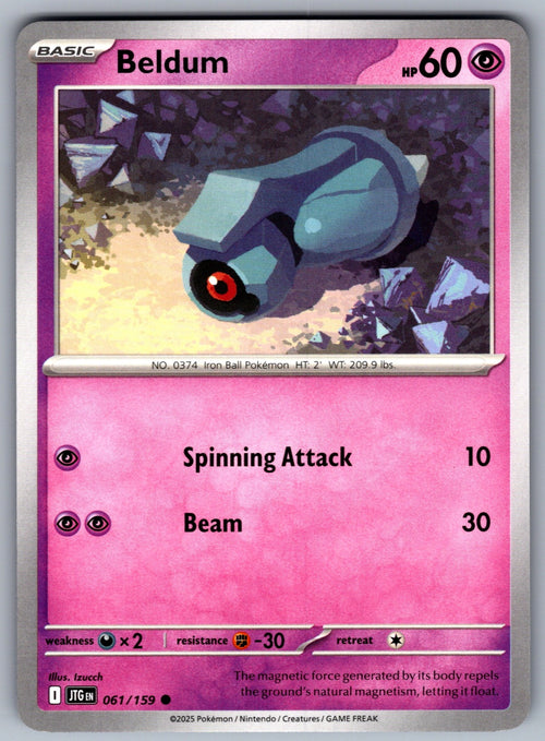 Beldum Common SV09: Journey Together 061/159 NM 2025