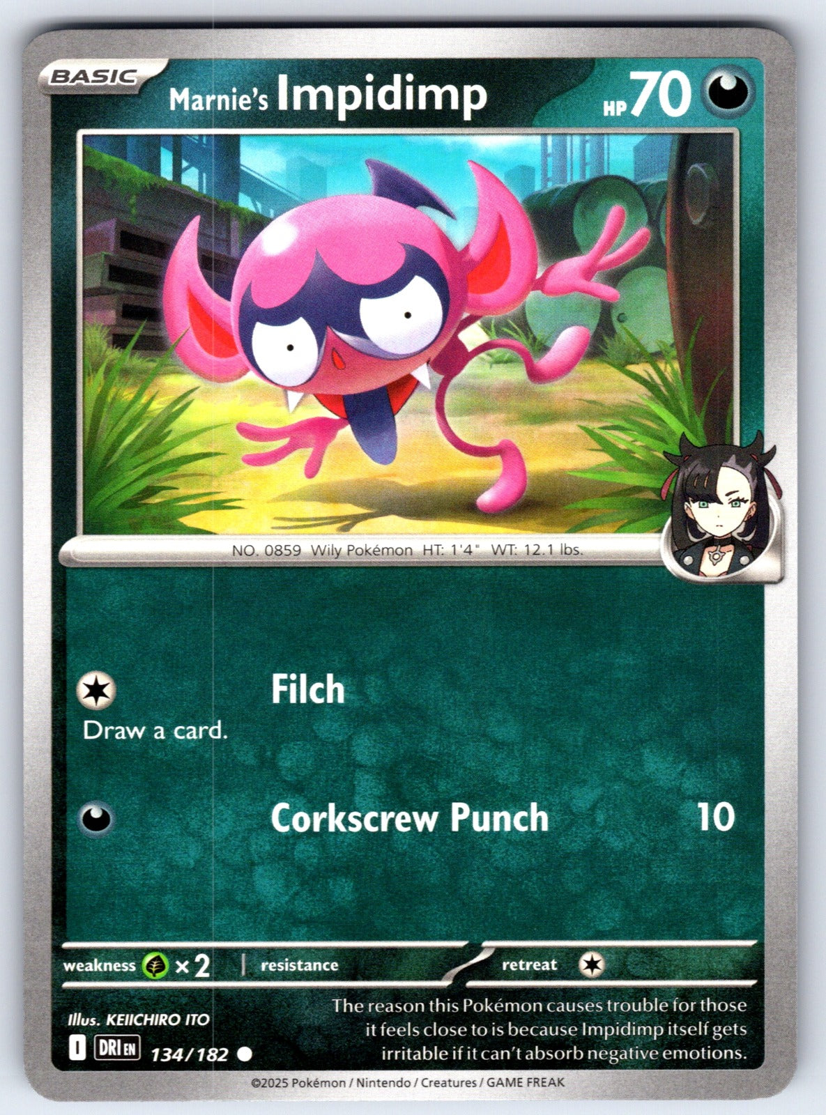 Marnie's Impidimp Common SV10: Destined Rivals 134/182 NM 2025