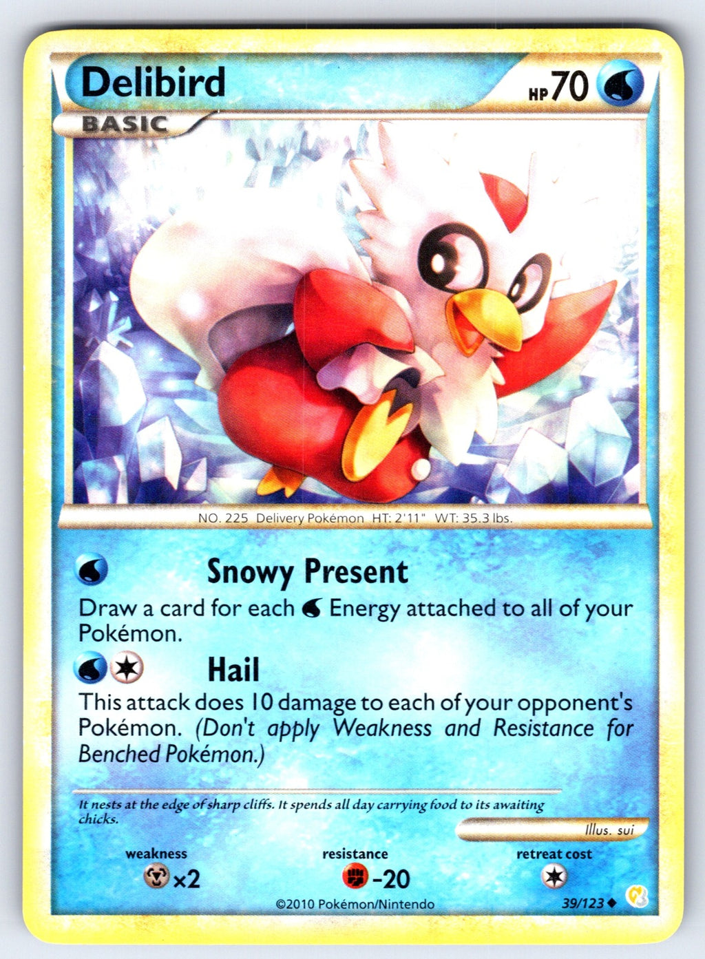 Delibird Uncommon HeartGold SoulSilver 39/123 LP 2010