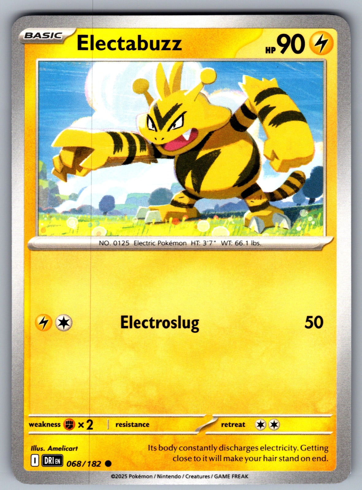 Electabuzz Common SV10: Destined Rivals 068/182 NM 2025