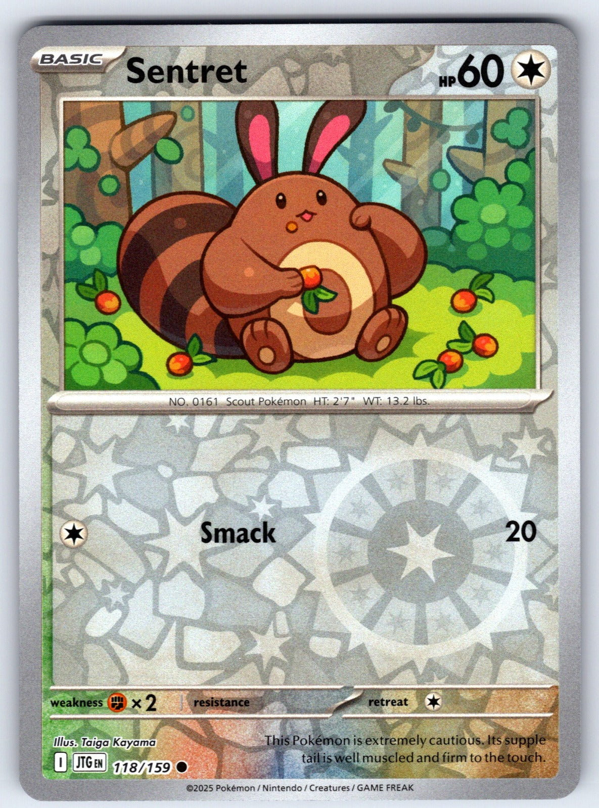 Sentret Reverse Holo Common SV09: Journey Together 118/159 NM 2025