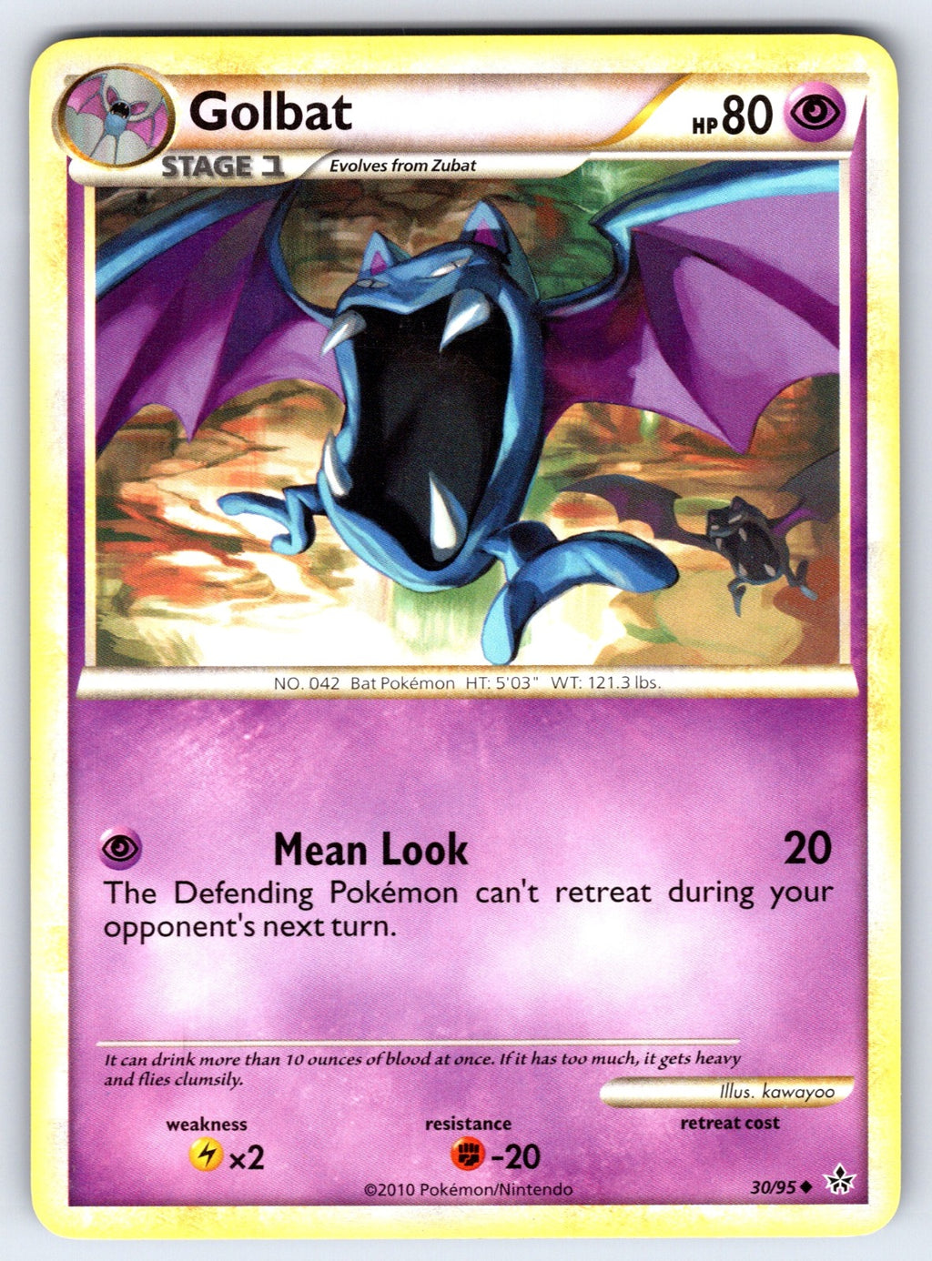 Golbat Uncommon Unleashed 30/95 LP 2010