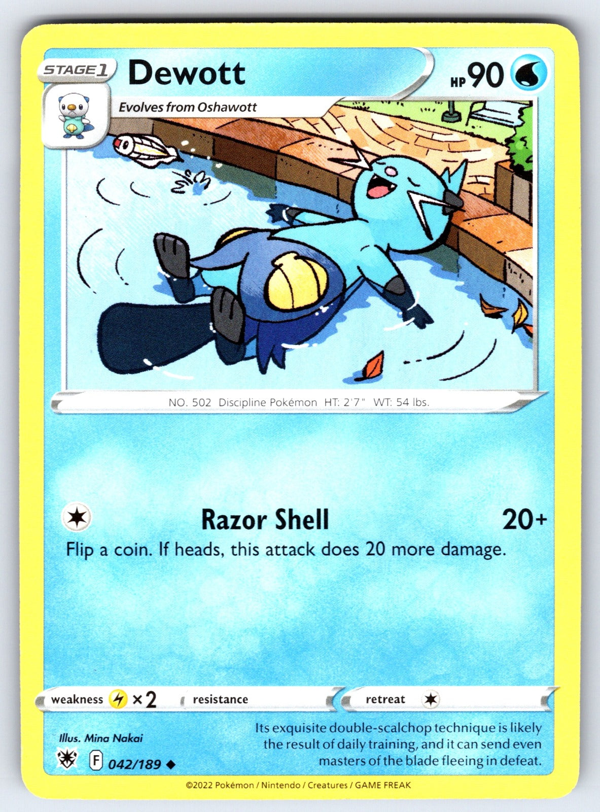 Dewott Uncommon SWSH10: Astral Radiance 042/189 LP 2022