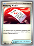 Meddling Memo Uncommon SV08: Surging Sparks 181/191 NM 2024