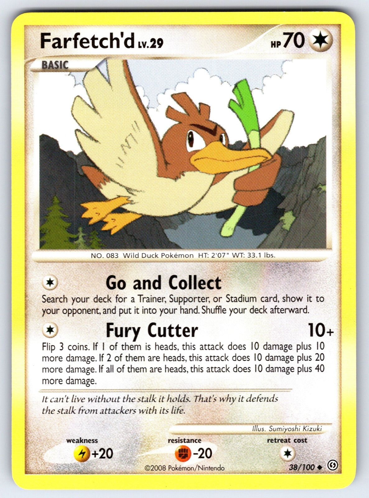 Farfetch'd Uncommon Stormfront 38/100 LP 2008