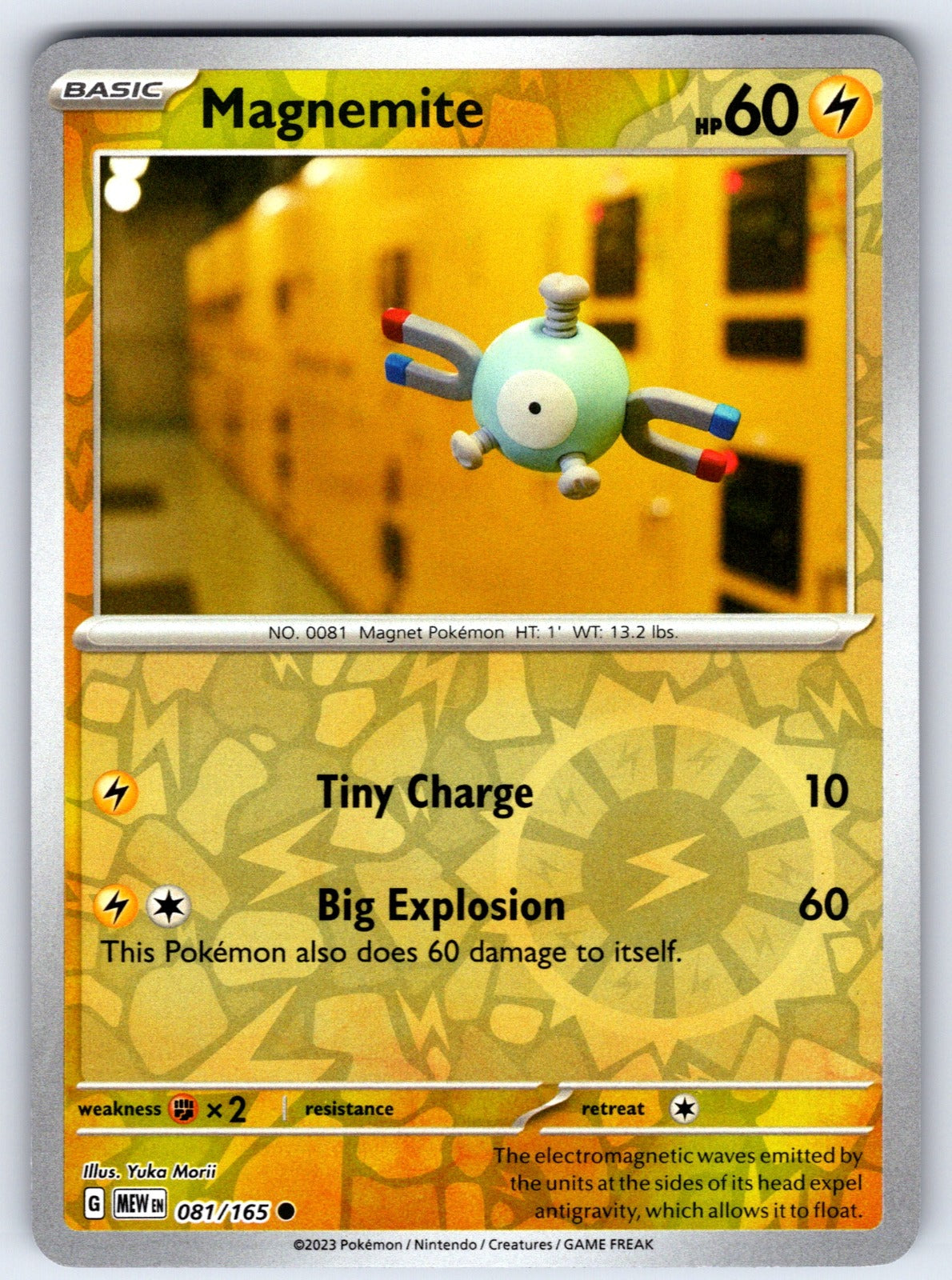 Magnemite Reverse Holo Common SV: Scarlet & Violet 151 081/165 NM 2023