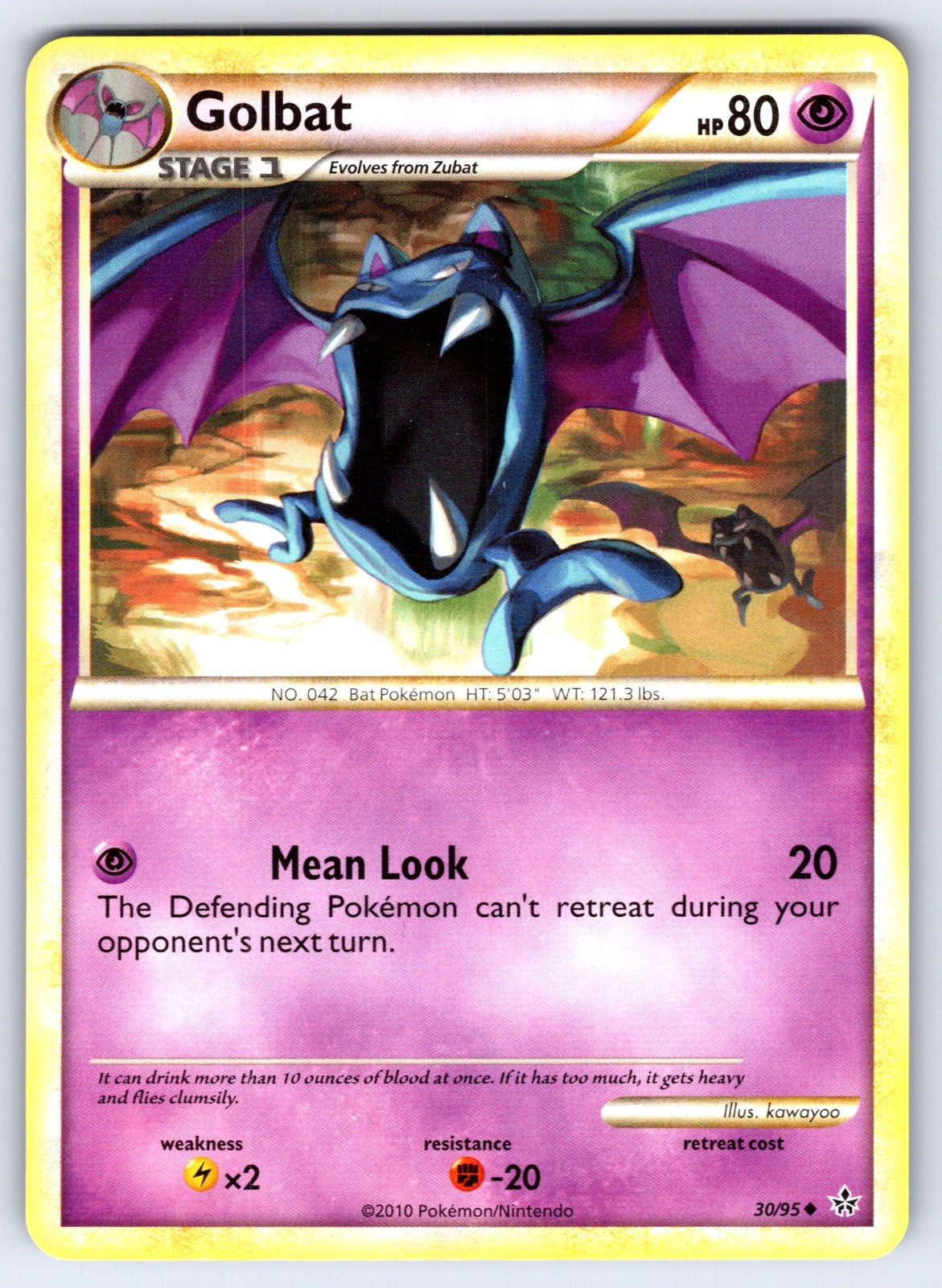 Golbat Uncommon Unleashed 30/95 LP 2010