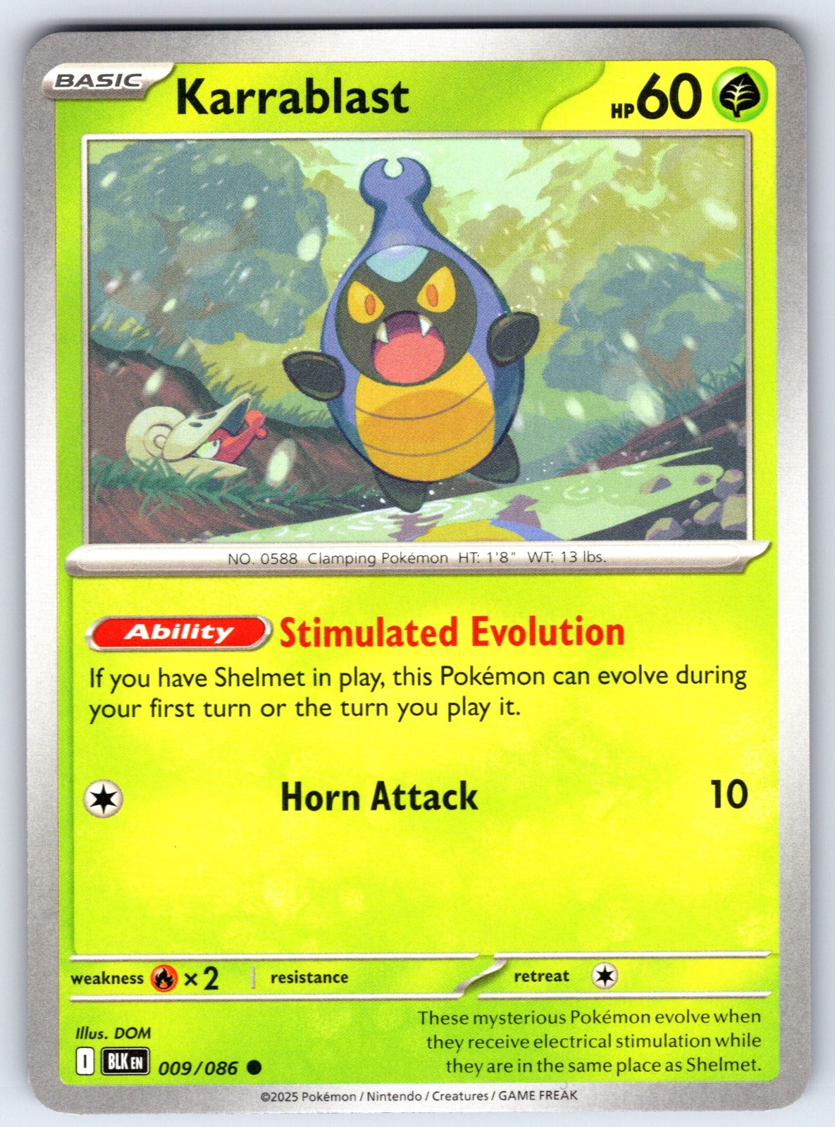 Karrablast Common SV: Black Bolt 009/086 NM 2025
