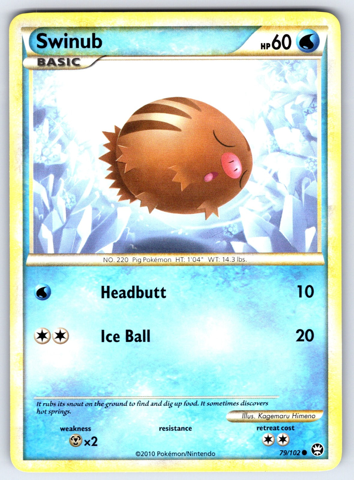 Swinub Common Legends Awakened 123/146 LP 2008