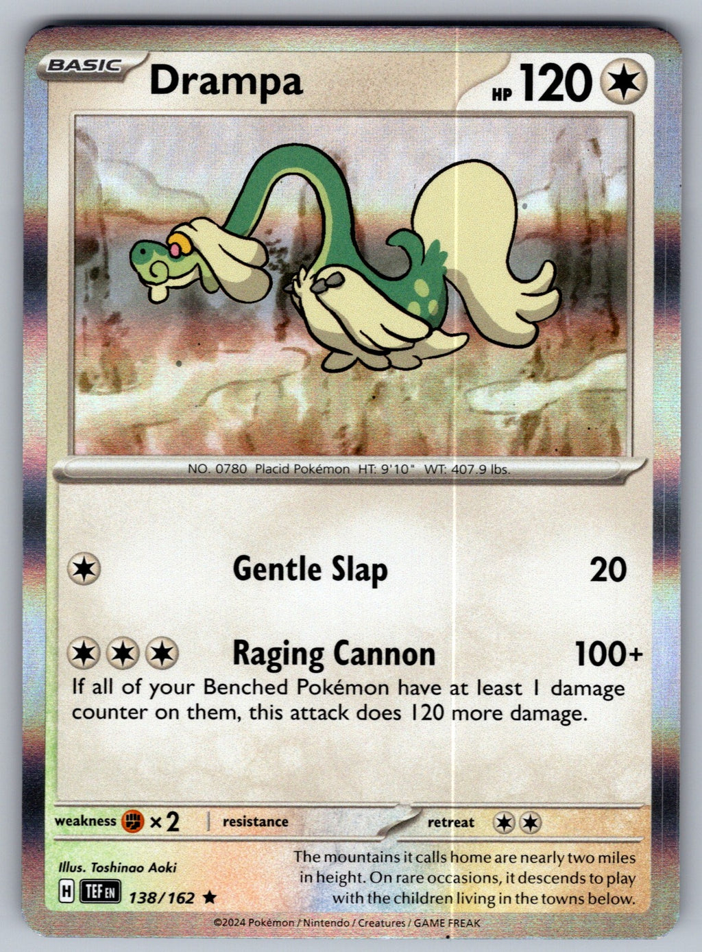Drampa Holo Rare SV05: Temporal Forces 138/162 NM 2024