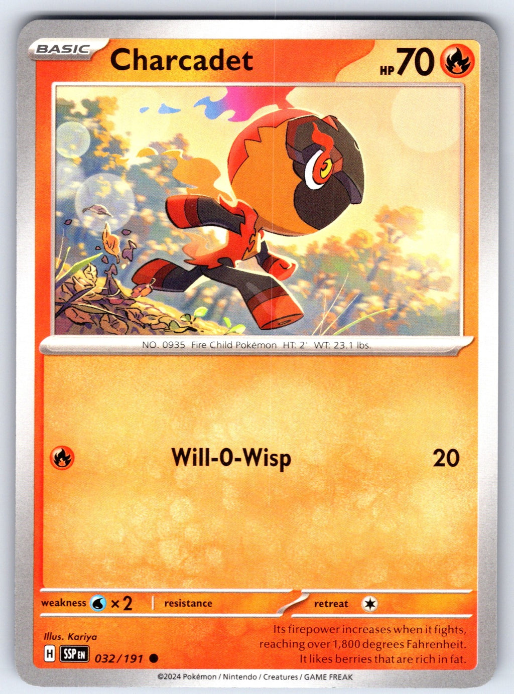 Charcadet Common SV08: Surging Sparks 032/191 NM 2024