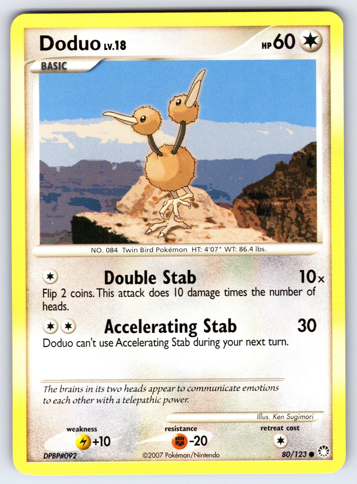 Doduo Common Mysterious Treasures 80/123 LP 2007
