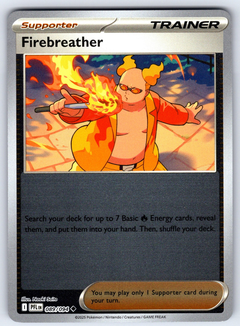 Firebreather - Reverse Holo Uncommon ME02: Phantasmal Flames 089/094 NM 2025