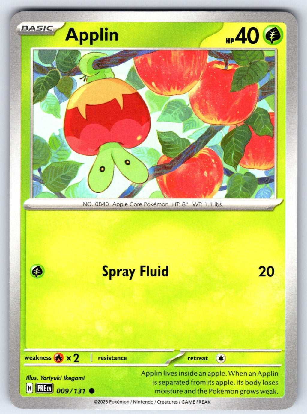 Applin Common SV: Prismatic Evolutions 009/131 NM 2025
