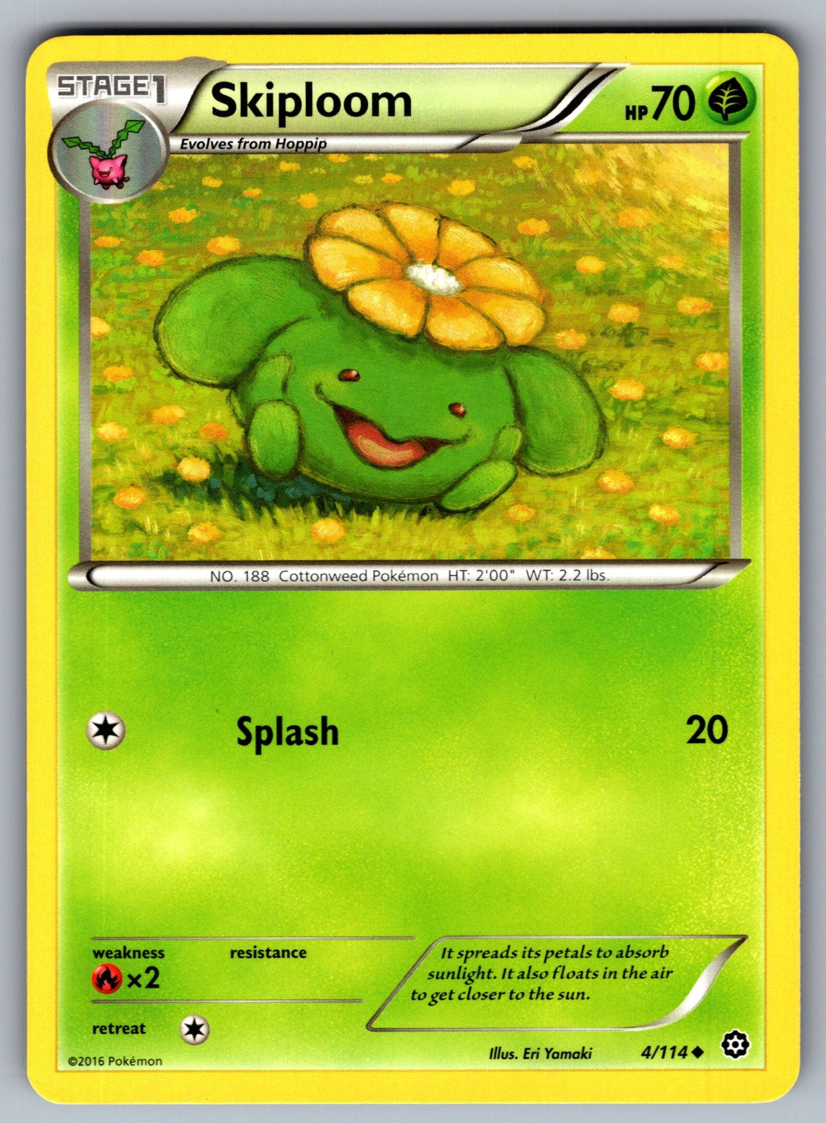 Skiploom Uncommon XY - Steam Siege 4/114 LP 2016