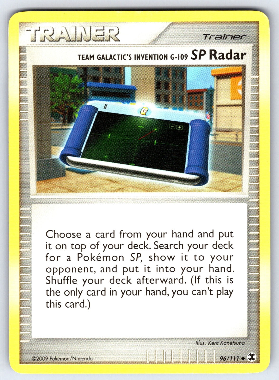 Team Galactic's Invention G-109 SP Radar Uncommon Rising Rivals 96/111 LP 2009