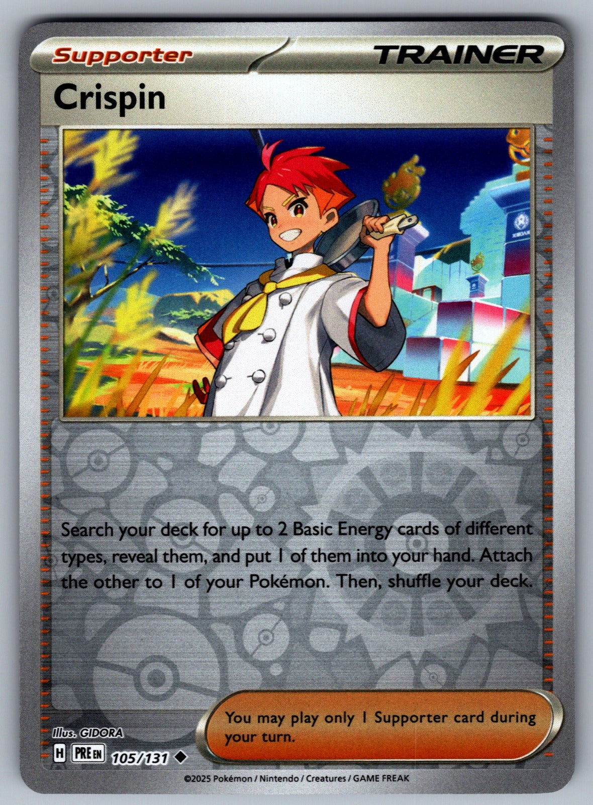 Crispin Reverse Holo Uncommon SV: Prismatic Evolutions 105/131 NM 2025