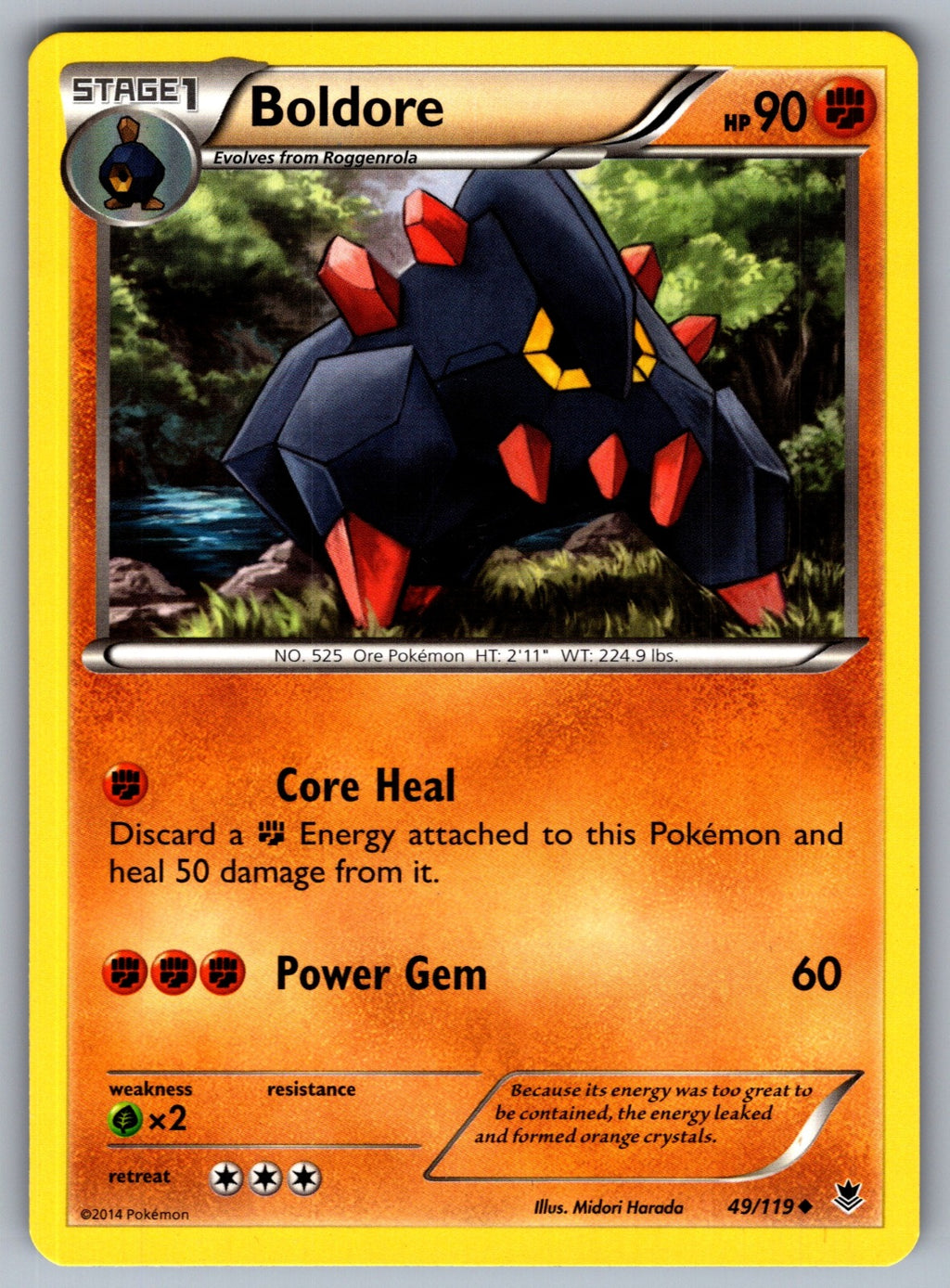 Boldore Uncommon XY - Phantom Forces 49/119 LP 2014
