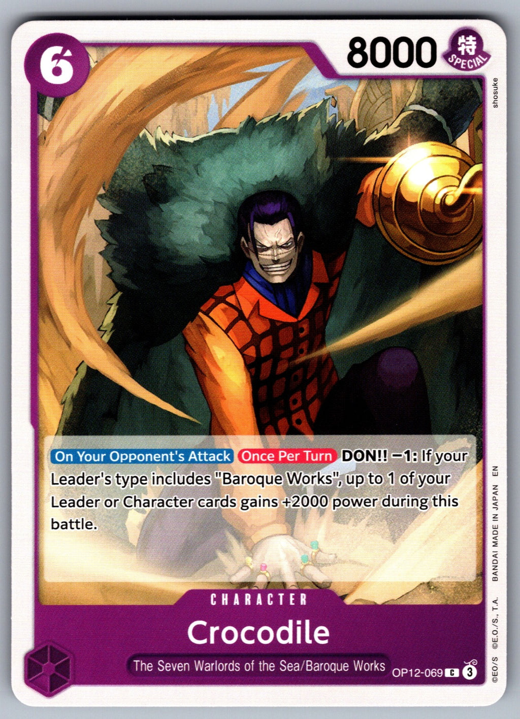 Crocodile C Legacy of the Master OP12-069 NM 2025