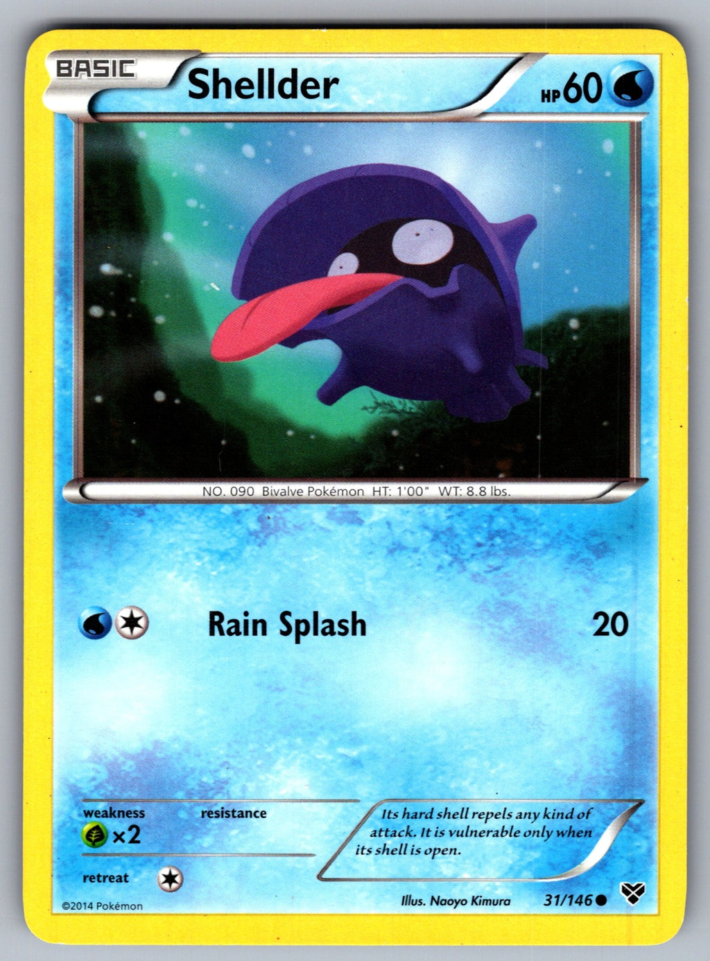 Shellder Common XY Base Set 31/146 LP 2014