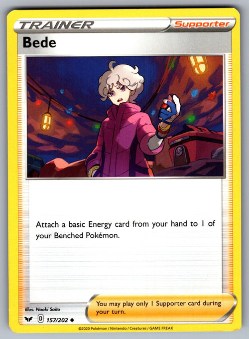 Bede Uncommon SWSH01: Sword & Shield Base Set 157/202 NM 2020