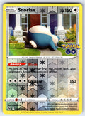 Snorlax Reverse Holo Holo Rare Pokemon GO 055/078 NM 2022