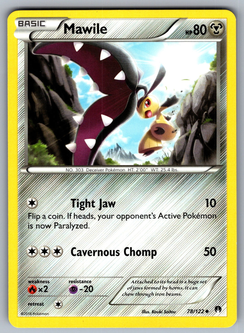 Mawile Uncommon XY - BREAKpoint 78/122 LP 2016