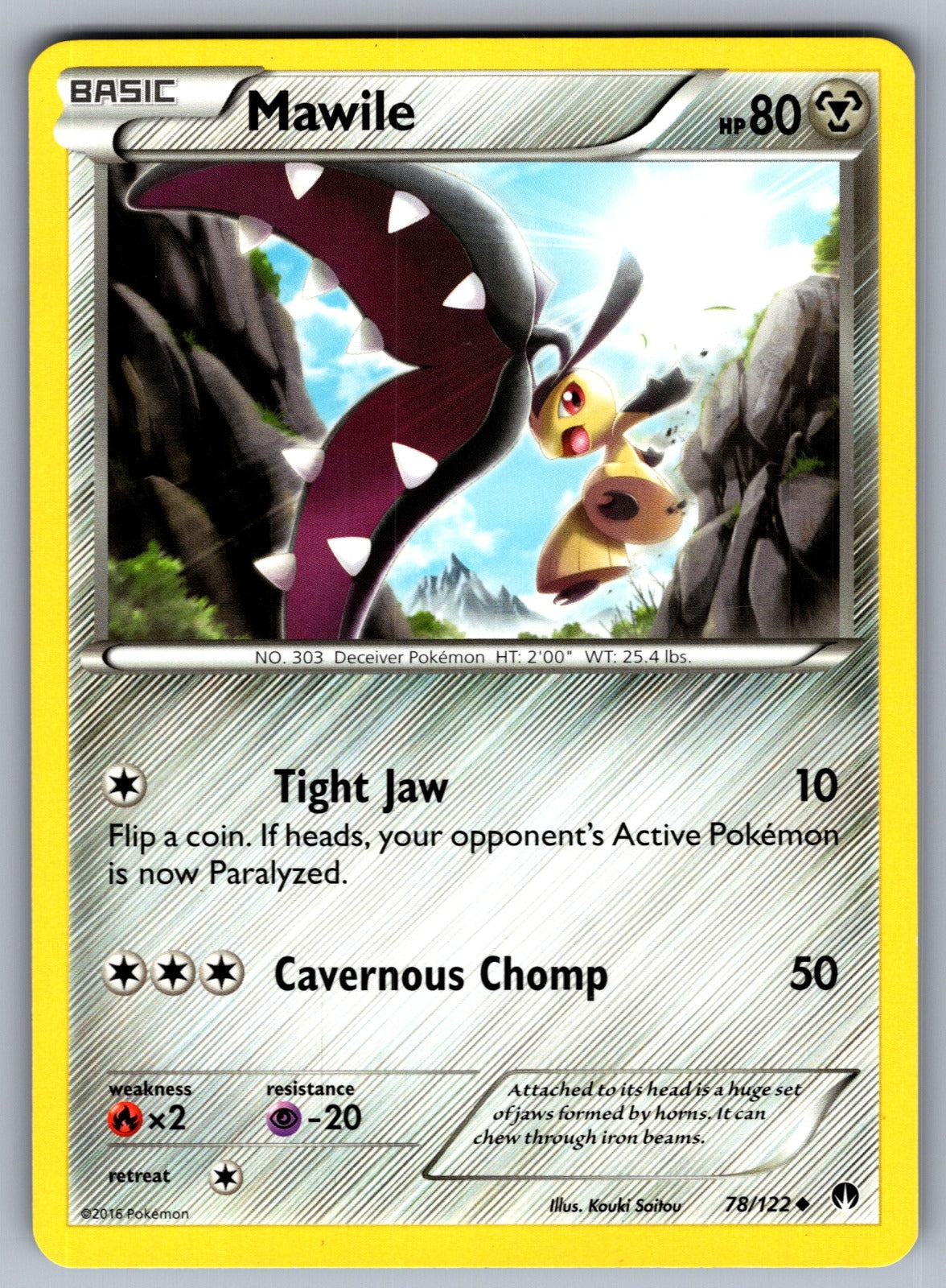 Mawile Uncommon XY - BREAKpoint 78/122 LP 2016