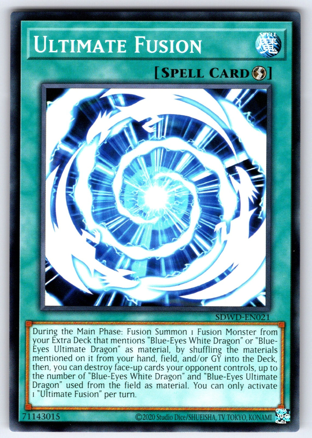 Ultimate Fusion 1st Edition Super Rare Battle of Chaos BACH-EN051 LP 2022