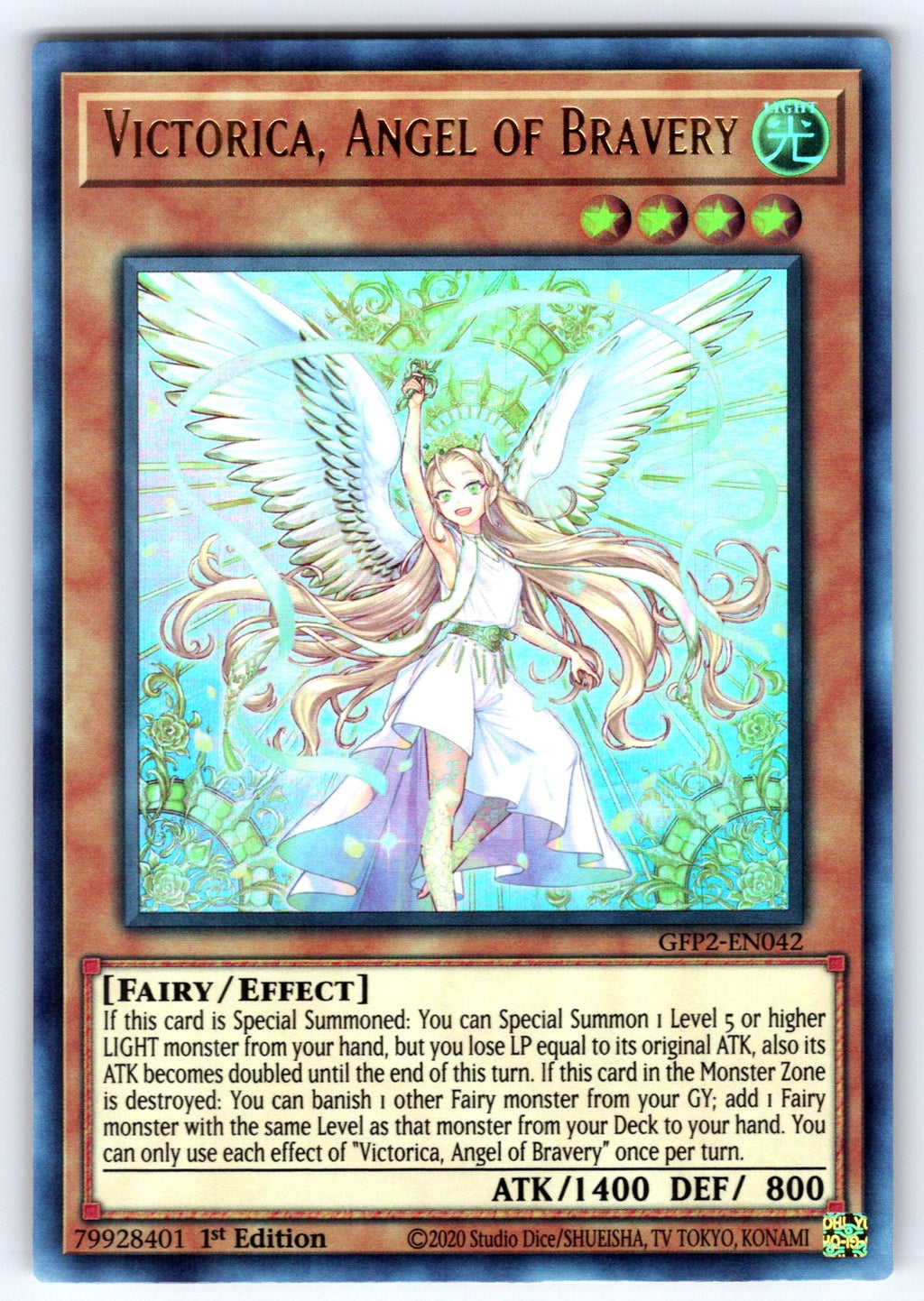 Victorica, Angel of Bravery 1st Edition Ultra Rare Ghosts From the Past: The 2nd