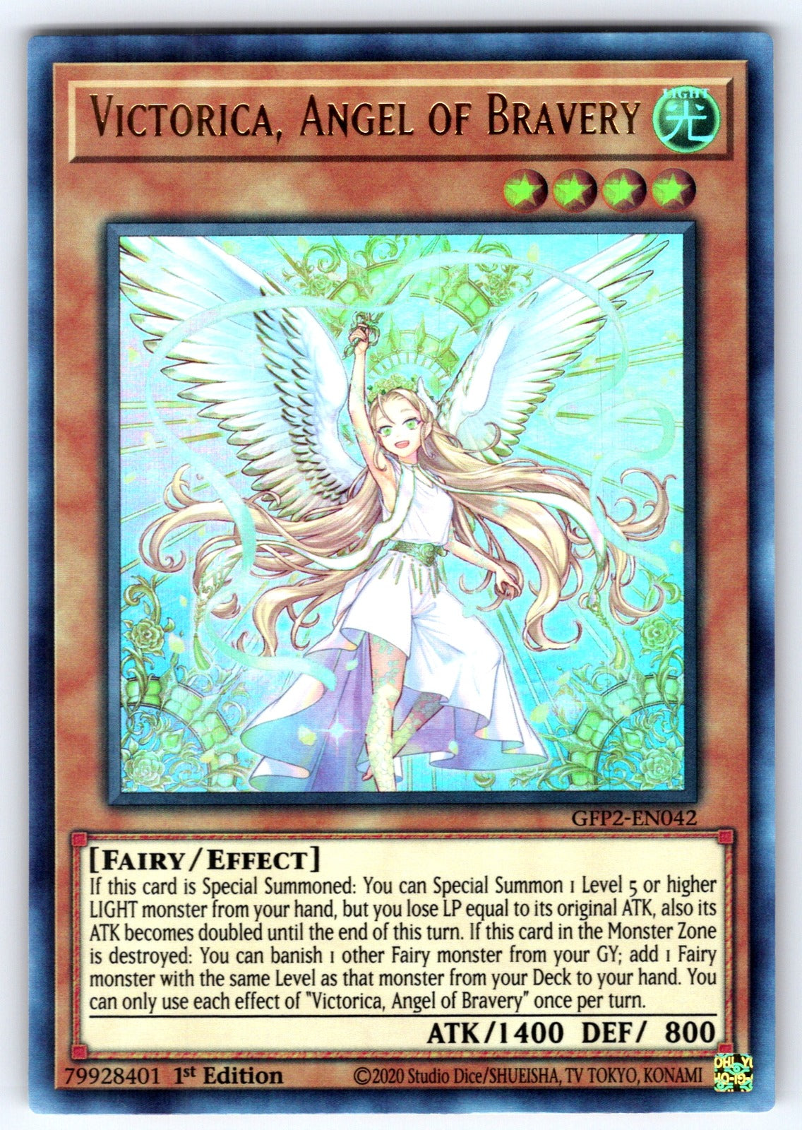 Victorica, Angel of Bravery 1st Edition Ultra Rare Ghosts From the Past: The 2nd