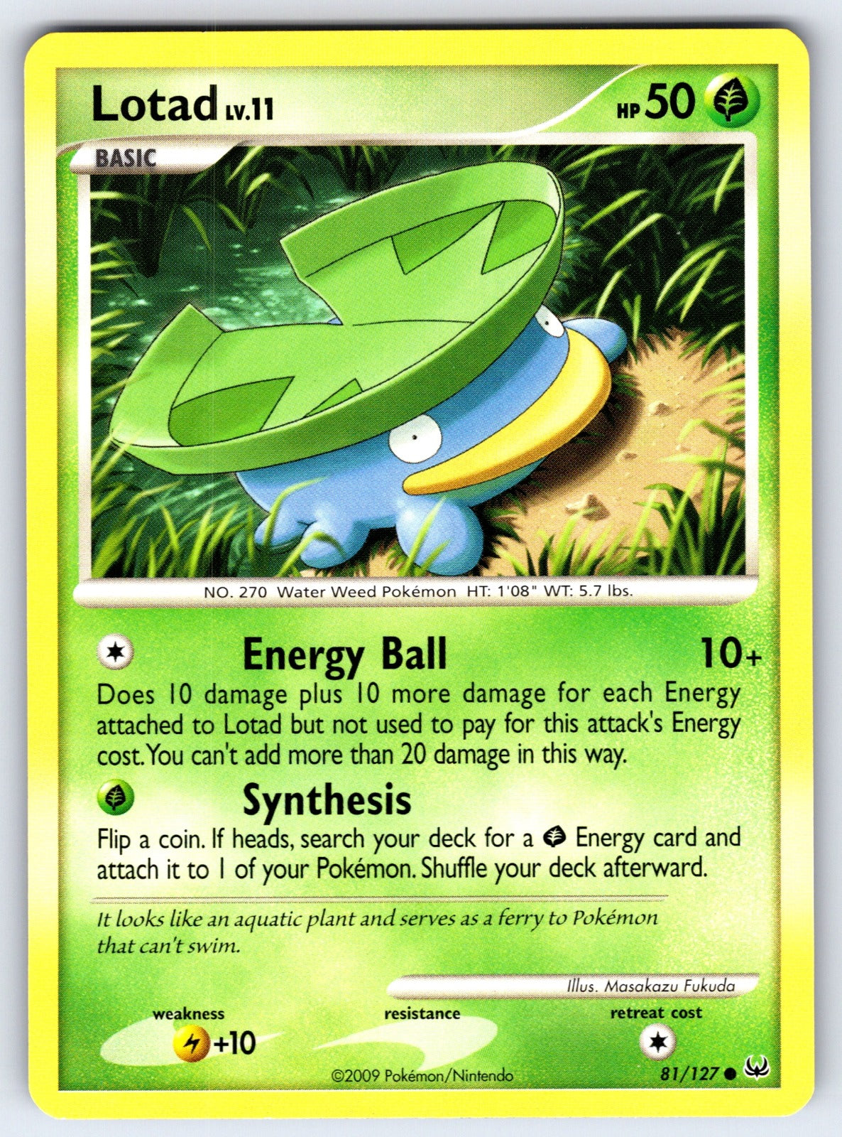 Lotad Common Platinum 81/127 LP 2009