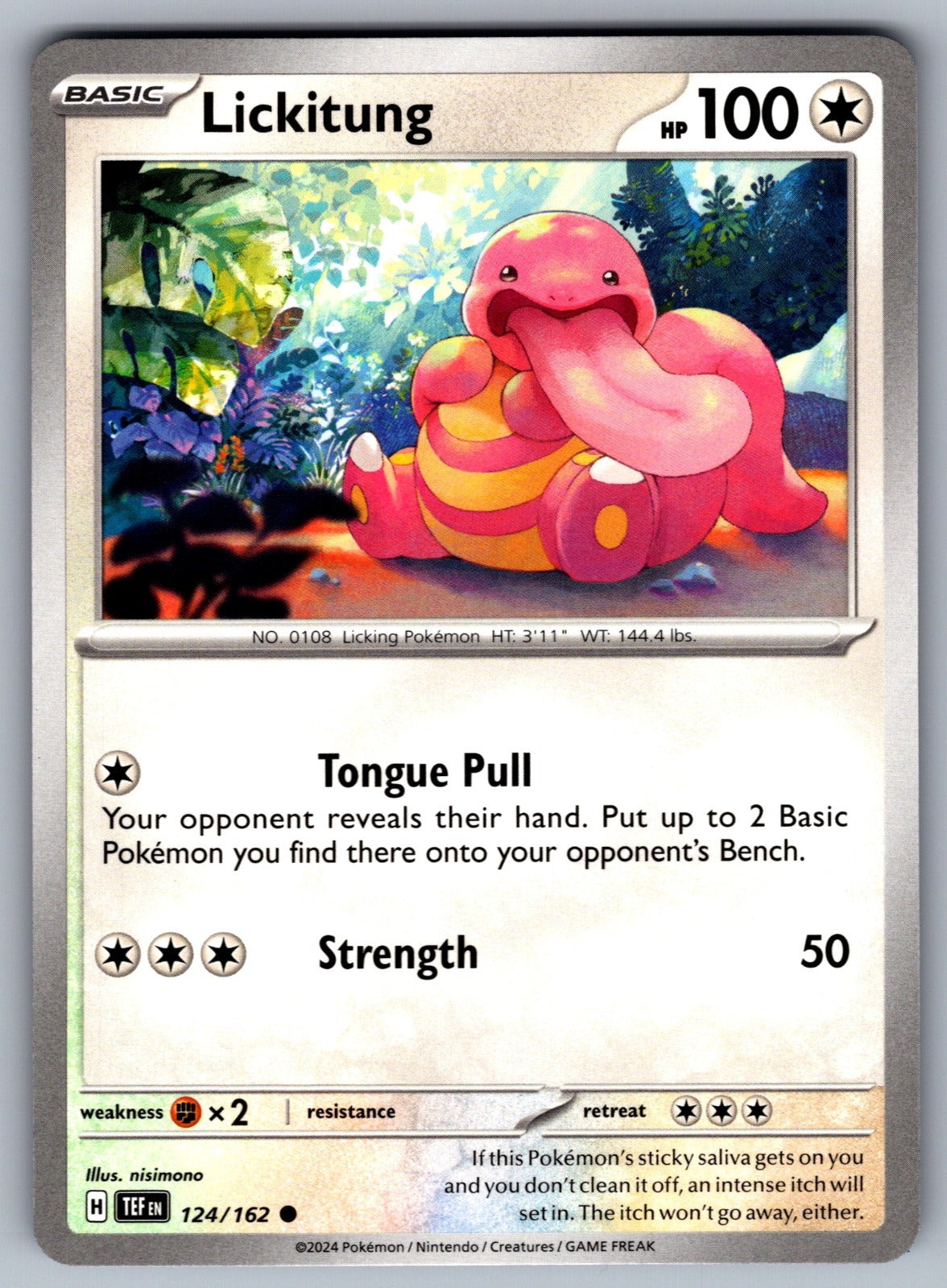 Lickitung Common SV05: Temporal Forces 124/162 NM 2024