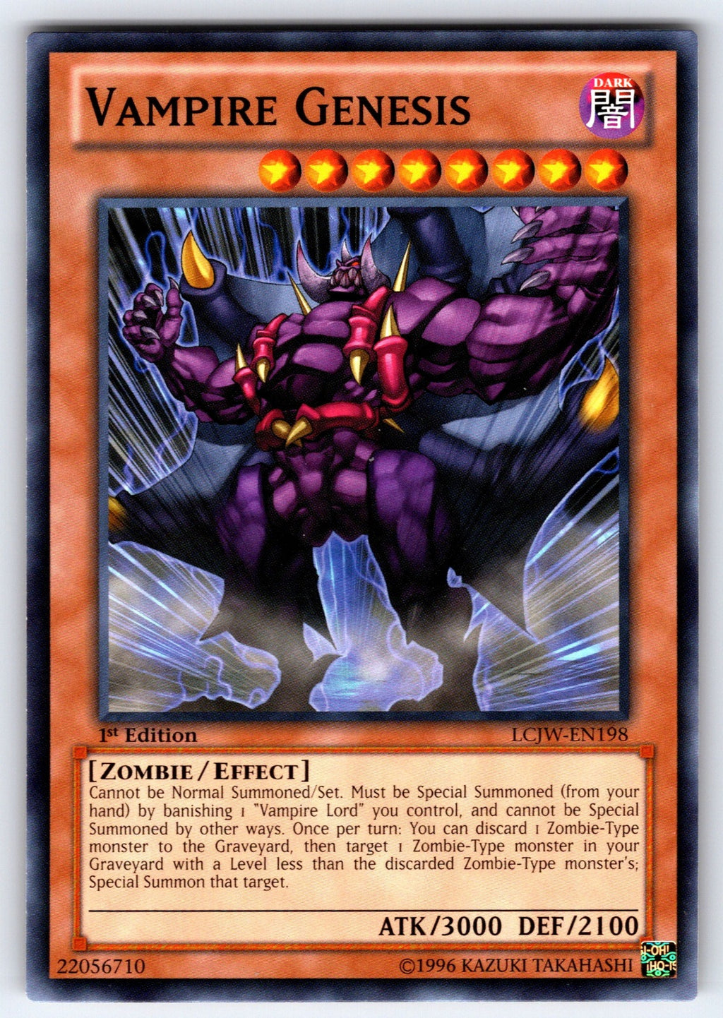 Vampire Genesis 1st Edition Common Legendary Collection 4: Joey's World LCJW-EN1