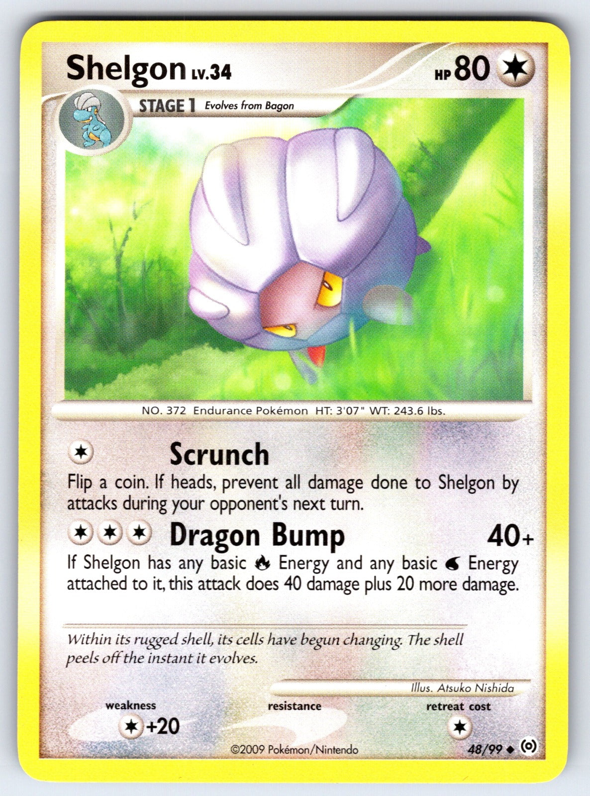 Shelgon Uncommon Arceus 48/99 LP 2009