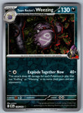 Team Rocket's Weezing Uncommon SV10: Destined Rivals 126/182 NM 2025